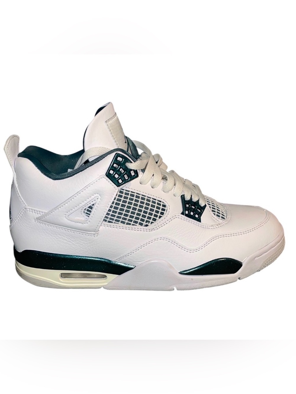 Nike Air Jordan' Oxidized White and Green Basketball Shoes Men 8.5 women 10 - Picture 5 of 13